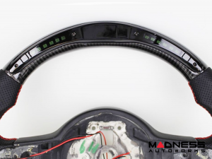 Alfa Romeo Giulia Steering Wheel - Carbon Fiber - w/ LED Functions - Alcantara - Non QV Models